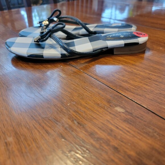 Kate Spade New York FERRY Black Leather Slides  Without Box - Picture 13 of 13